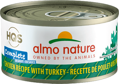 Almo Nature HQS Complete Chicken Recipe With Turkey In Gravy